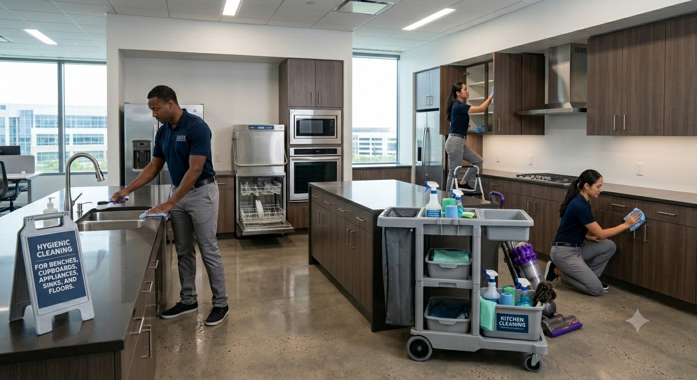 Bathroom cleaning detail